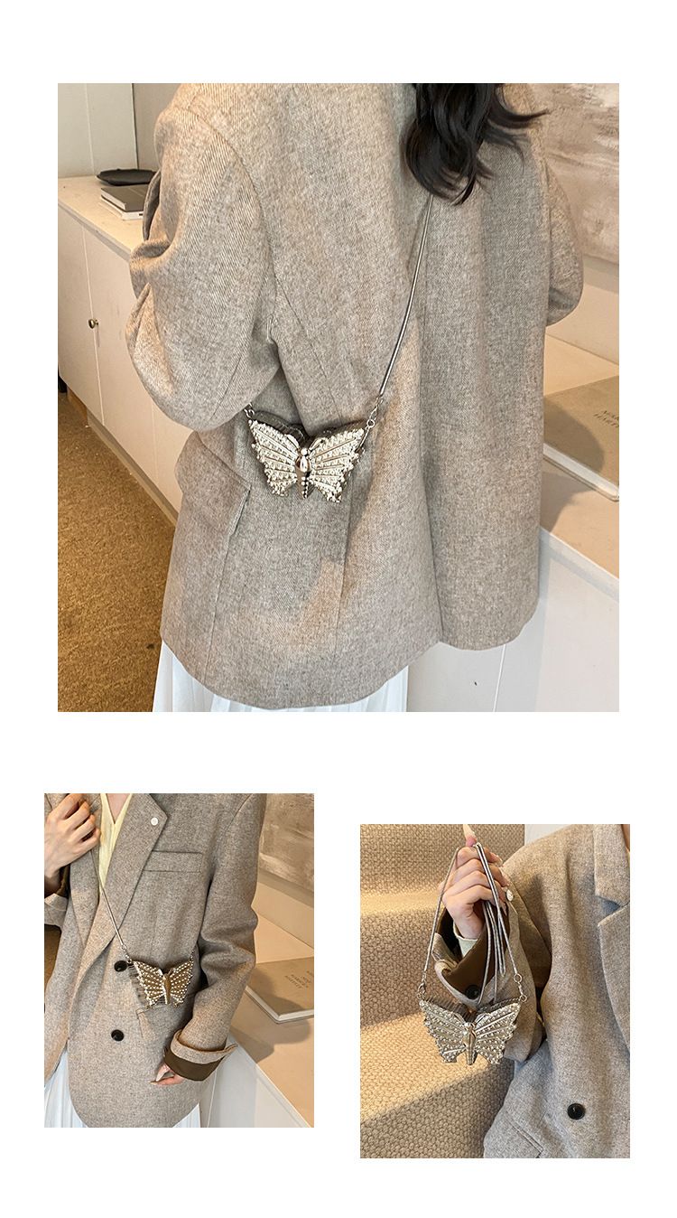 Borse a tracolla da donna, mini borsa in metallo, piccola borsa da donna, alla moda, con diamanti, design a farfalla, borsa a catena_voghion.com