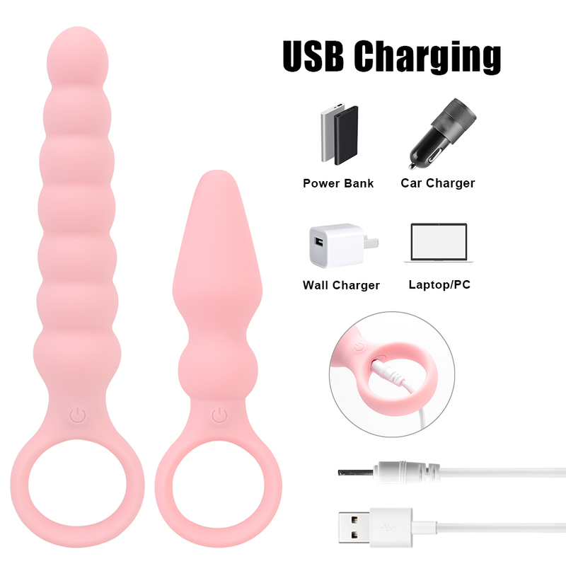 Stimolatore della prostata a 10 frequenze, plug anale per uomo, massaggiatore anale, anello di trazione, perline anali, vibratore impermeabile_voghion.com