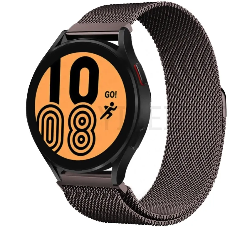 Cinturino Milanese Loop da 22 mm e 20 mm per Samsung Galaxy Watch 7, 6, 5, 4, 44 mm e 40 mm, cinturino magnetico Huawei Classic Active 2._voghion.com