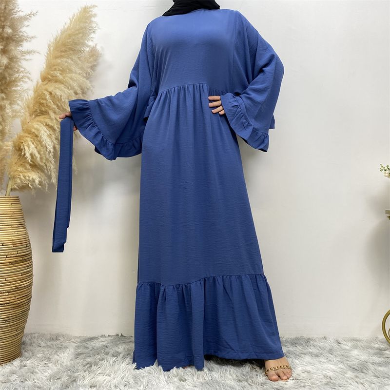 Einfarbiges, spleißendes muslimisches Kleid für Damen 6530_voghion.com