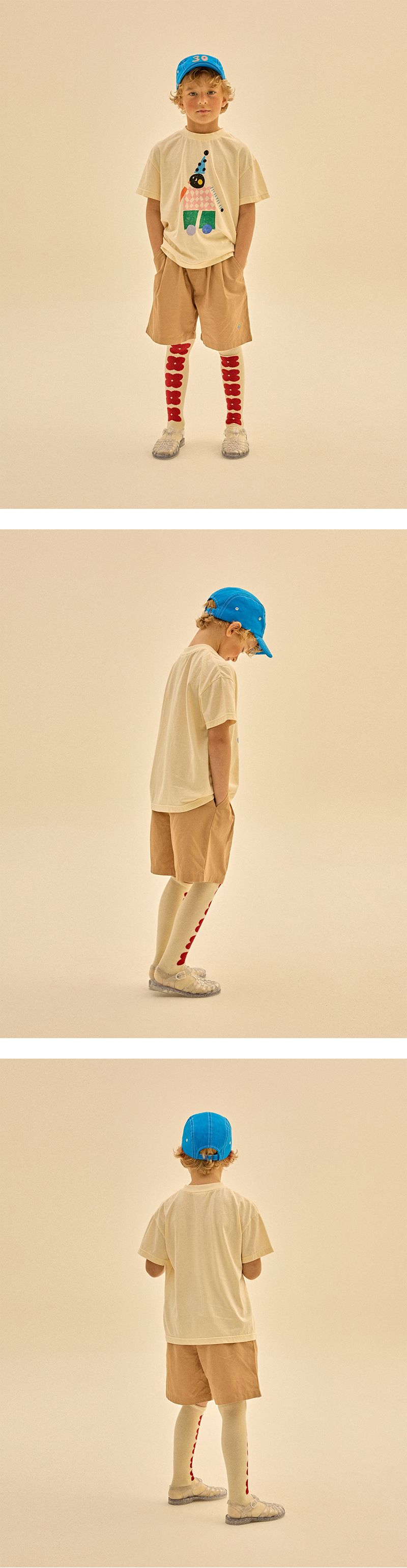 Shorts mère-enfant pour hommes et femmes, shorts tissés décontractés en coton brodé pour enfants_voghion.com