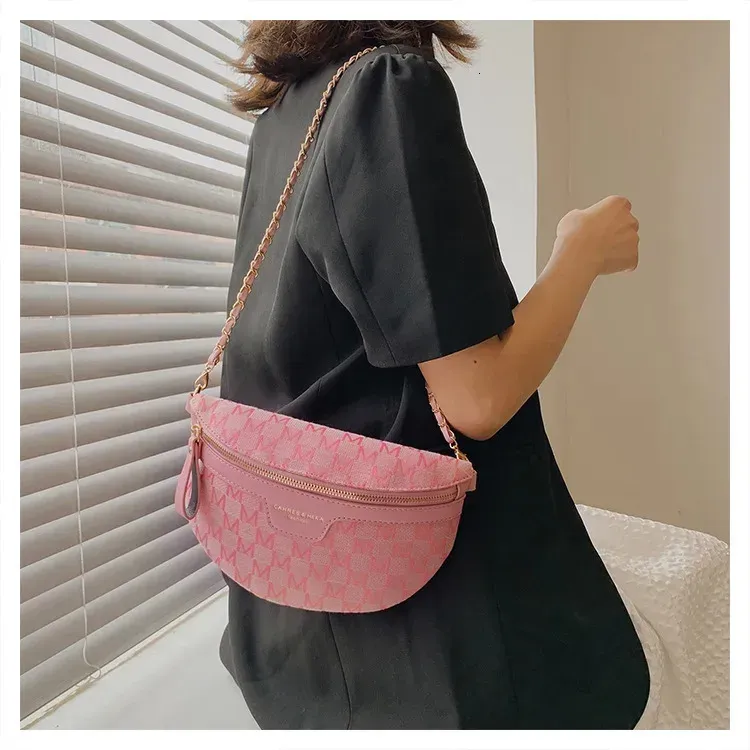 Borsa a tracolla da donna, con tracolla in tela, stile street, alla moda estiva, 250806_voghion.com