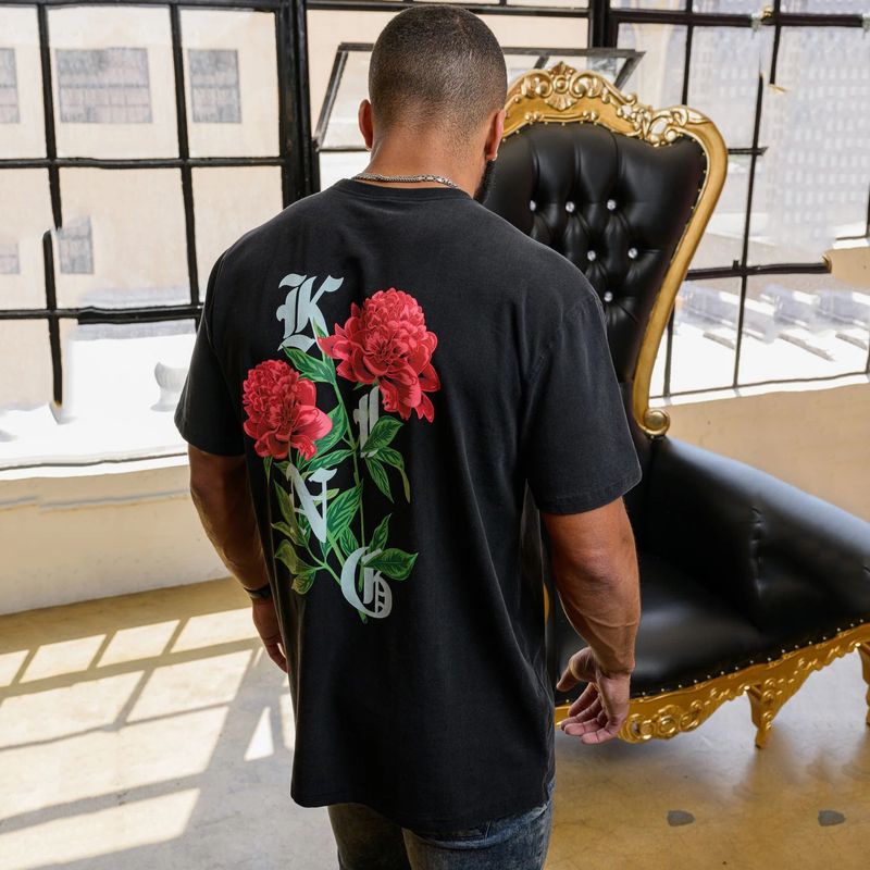 Men's Spring/Summer New Sports, Leisure, Running, Exercise, Loose Fit Large Printed Cotton Elastic Short Sleeve_voghion.com