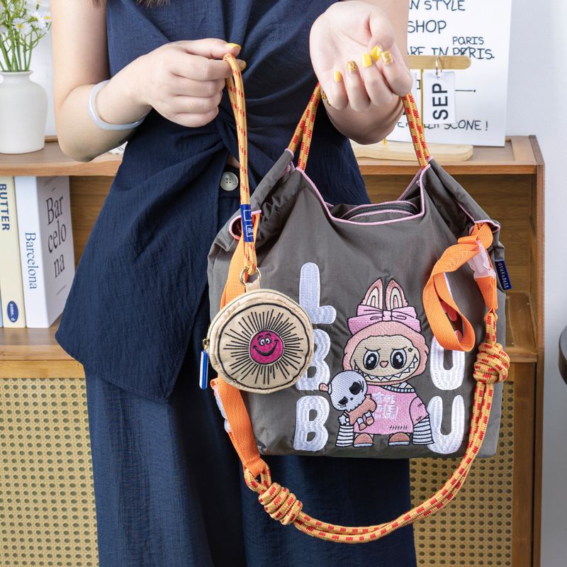 Summer New Embroidered Coin Purse Handheld Small Bag Versatile Casual Daily Waterproof Storage Key Earphone Handbag_voghion.com