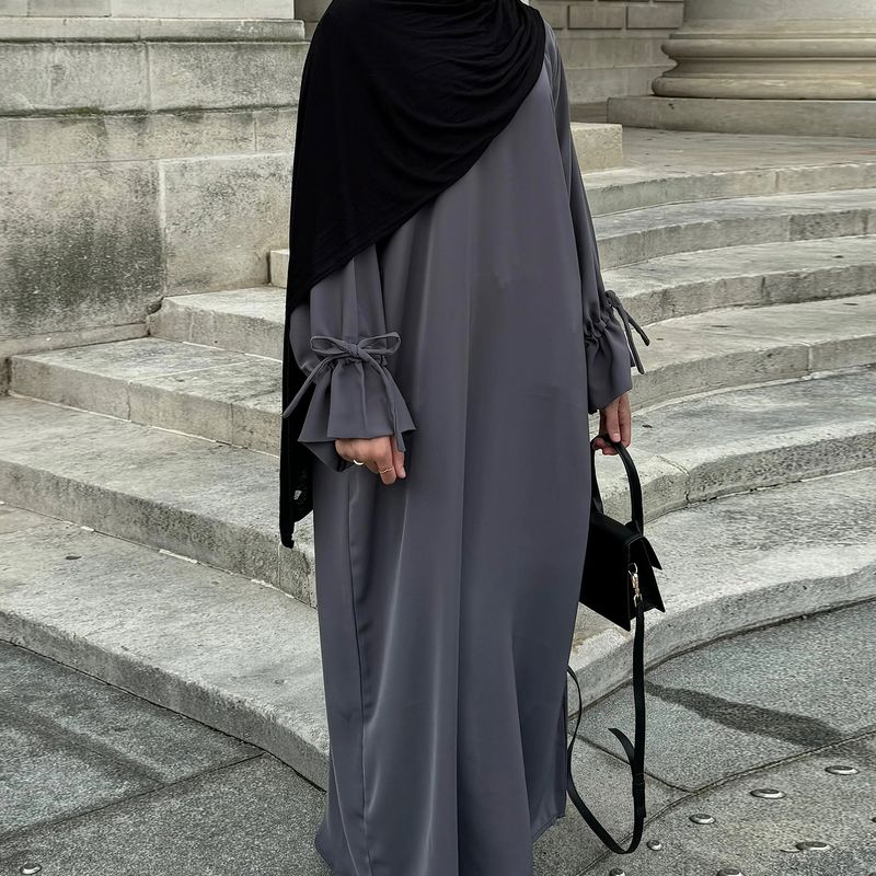 Women's Clothing Solid Color Sleeve Robe_voghion.com