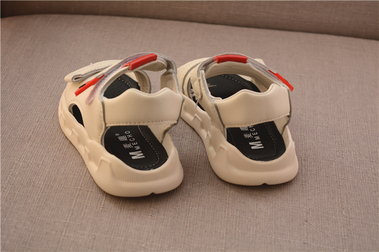 Neue 2024 Sommer feste Unterseite Klettverschluss Herren- und koreanische Strandschuhe leichte Kindersandalen_voghion.com