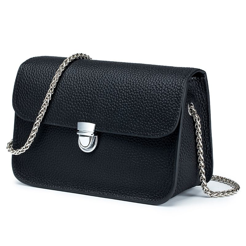 Quadratische lässige Crossbody für Frauen echtes Leder Schulter neue Spring Sommer horizontal vielseitig kleine Kette Damen_voghion.com