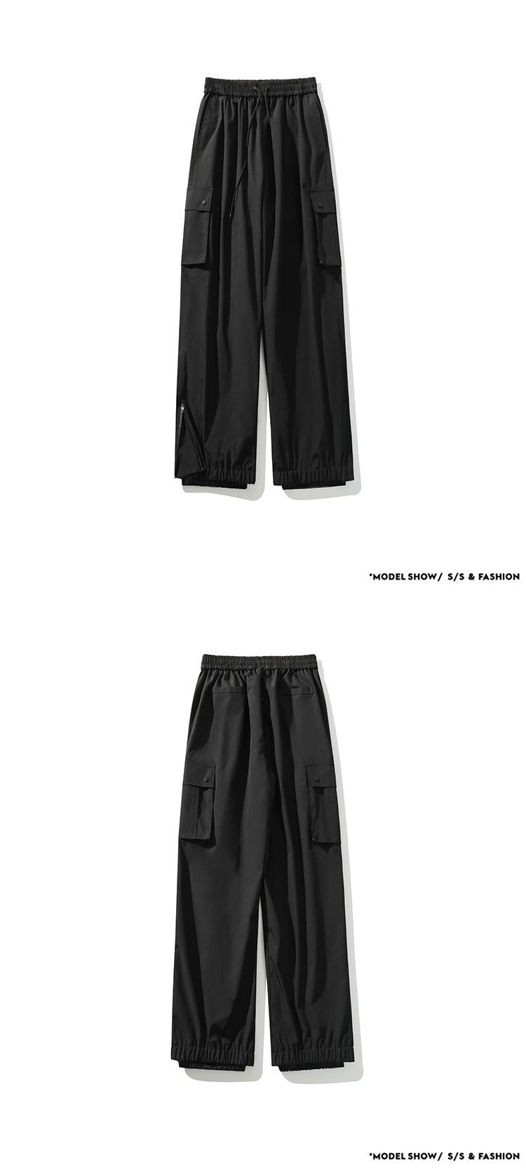 Pantalones de esquí holgados de terciopelo grueso para mujer, impermeables y resistentes al viento, color negro, para deportes al aire libre, talla grande para hombre._voghion.com