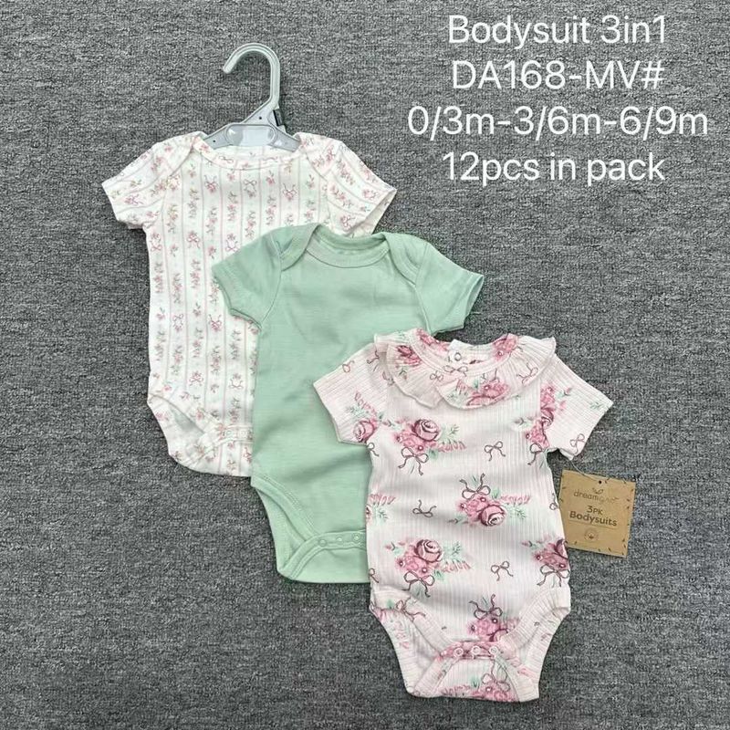 Baby Kreuz Grenze Großhandel Spot Export Neugeborenen Ärmelloses Dreieck Krabbeln Kleidung Außenhandel männer 3PCS_voghion.com