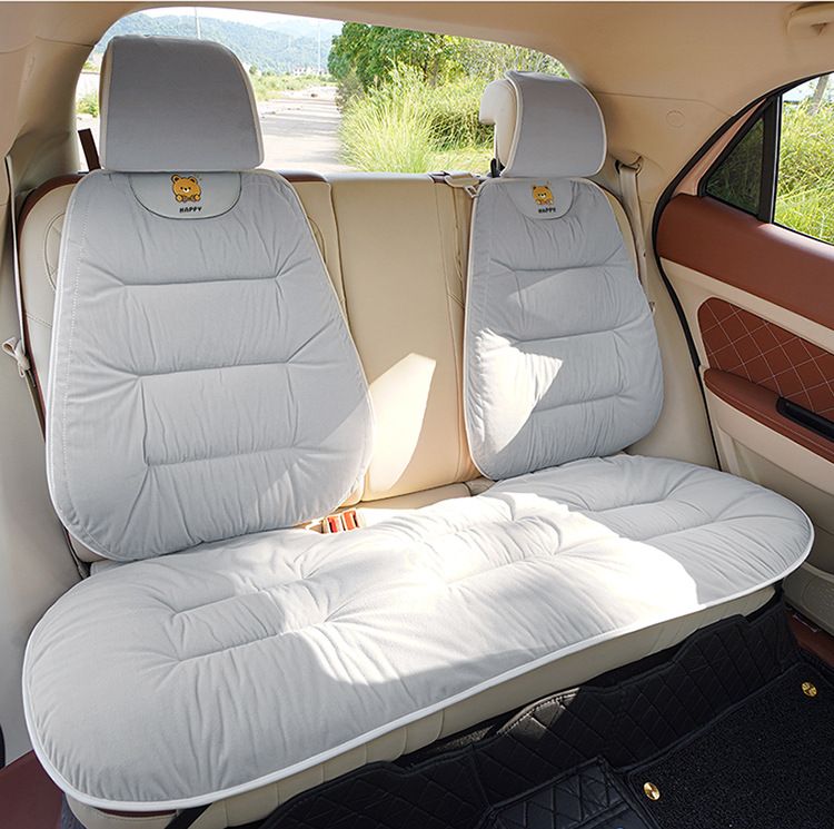 Autos & Motorräder Daunentextur verdicktes Autositzkissen Winter kurzer Plüsch warm weich Göttin Stil Cartoon süßes Winter High-End-Gefühl_voghion.com