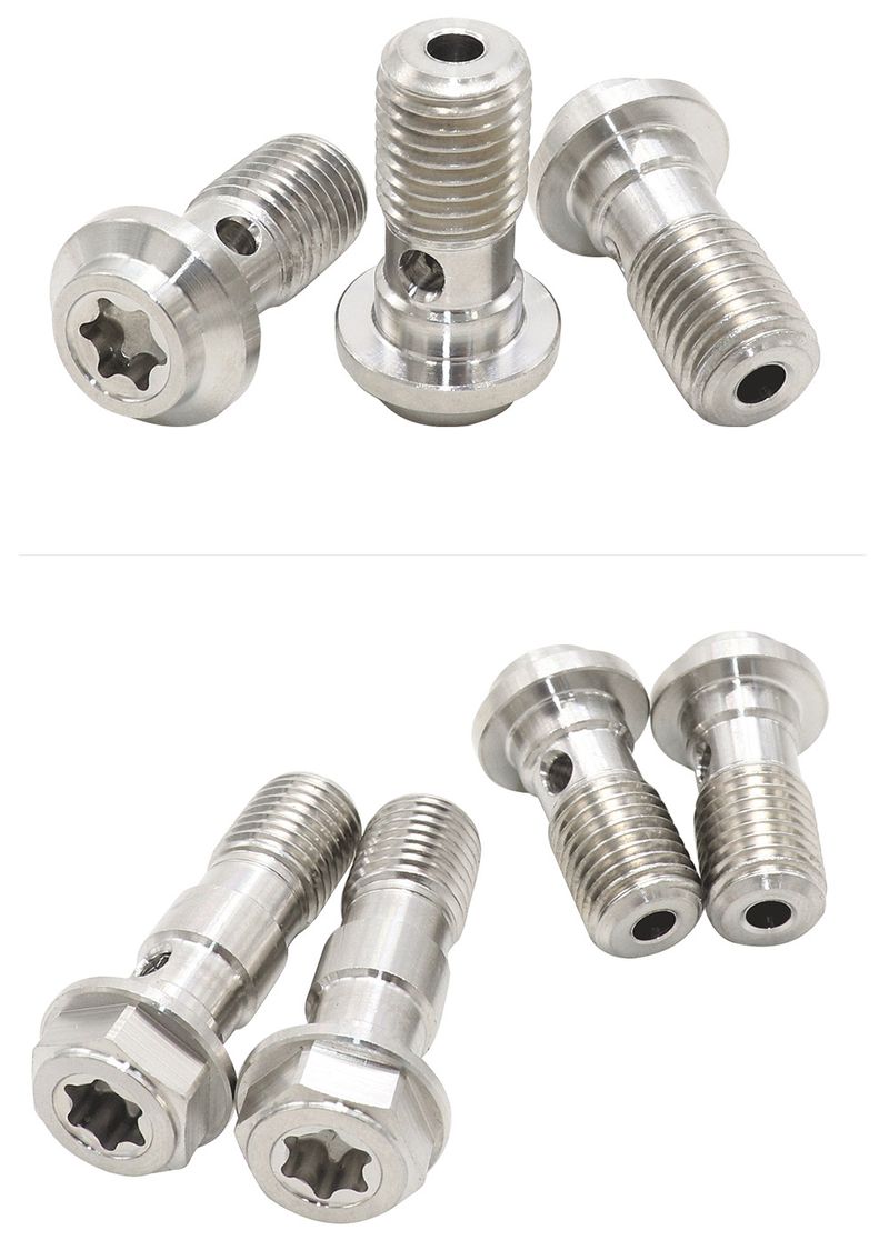 Universal 304 Stainless Steel Motorcycle Brake Caliper Banjo Bolt Bleed Screw Nipple M10X1.0MM/1.25MM For Honda Yamaha_voghion.com