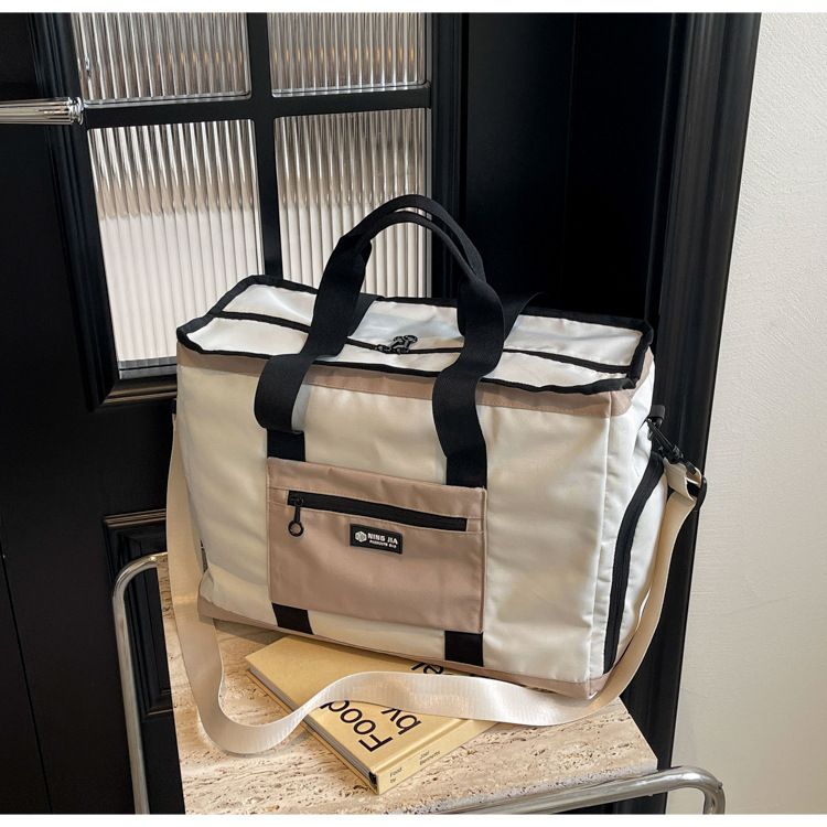 Modieuze lichtgewicht sport-fitnesstas Grote capaciteit Verplaatsbare draagbare opbergtas Schoenen Droog en nat Scheiding Yoga-trainingstas_voghion.com