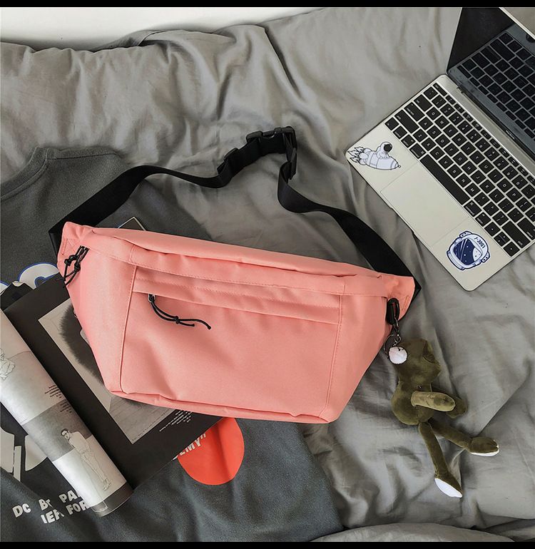 Wang Yibo's Same Large Capacity Functional Men's Chest Sim Canvas Versatile Crossbody Trendy Women's Shoulder Bag_voghion.com