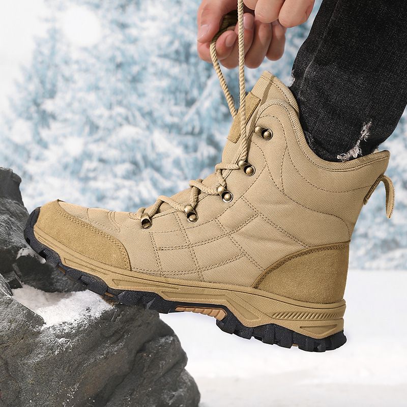 Stivali da neve da trekking spessi in cotone per esterni 2025, eleganti e versatili_voghion.com