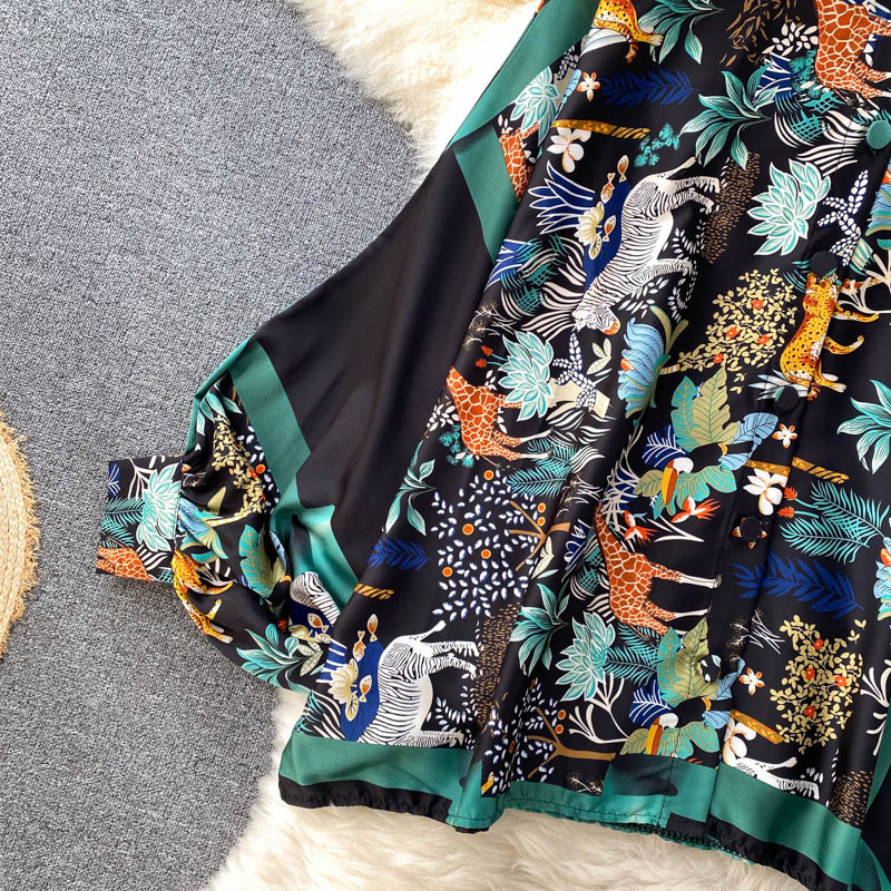 Dames Design Sense Vleermuismouwen Shirt Dames Losse 100 Zware Geplooide Wijde Broek_voghion.com