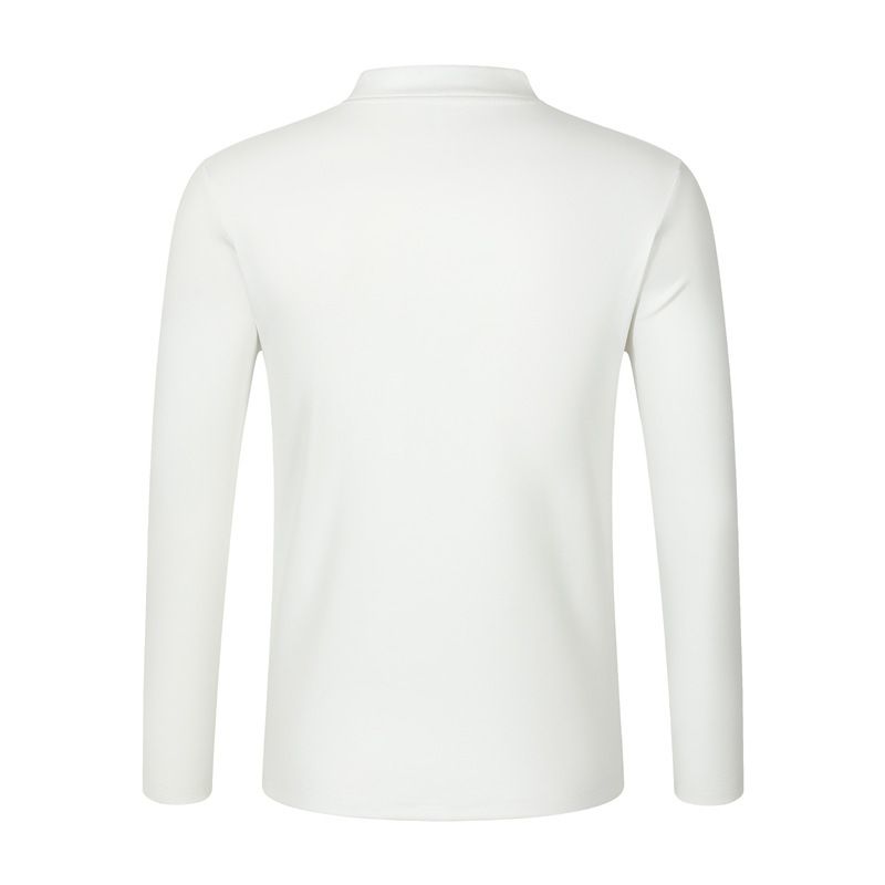 Halbrollkragen Herren Bottoming Shirt Doppelseitiger Samt Deutscher Samt Herbstkleidung Herbst und Winter Thermounterwäsche Einfarbig Lässig Lang_voghion.com