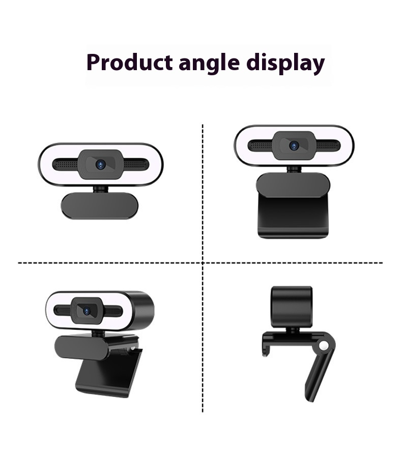 Laptop USB Camera With Fill Light (free Wired Headphones)_voghion.com