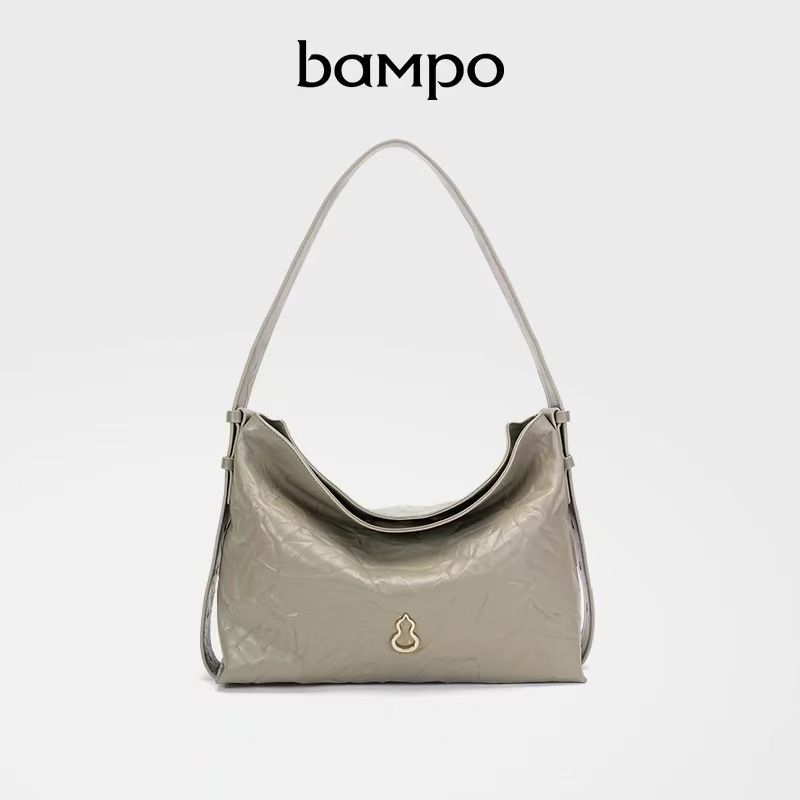 2024 New BAMPO Half Slope Flowing Hobo Fashion Single Shoulder Tote Women's For Work Commute Underarm Bag_voghion.com