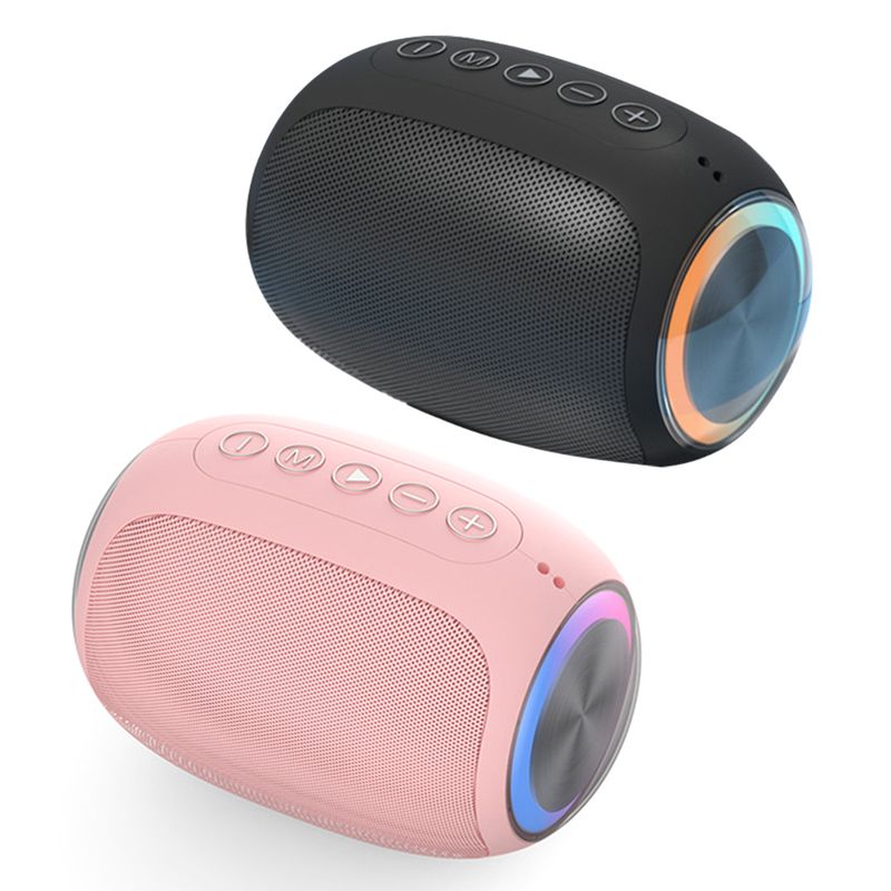 Głośnik przenośny zgodny z Bluetooth Bezprzewodowy subwoofer Głośnik zewnętrzny Dźwięk przestrzenny stereo Obsługa radia FM TF Strona główna_voghion.com