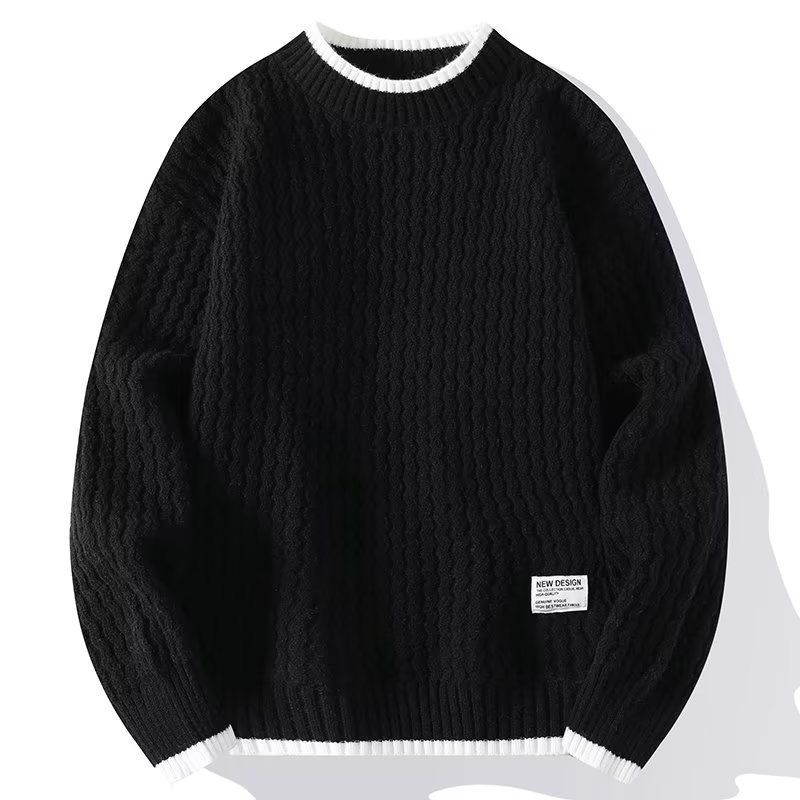 Maglione versatile e alla moda da uomo, modello autunno inverno 2025, in maglia larga e comoda_voghion.com
