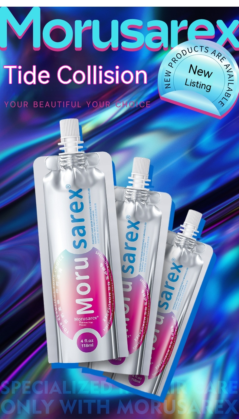 Moru Sarax Crema Mist Pink Rainbow Agente colorante per capelli femminile Pure Plant Soot Blu Nero Argento Grigio_voghion.com