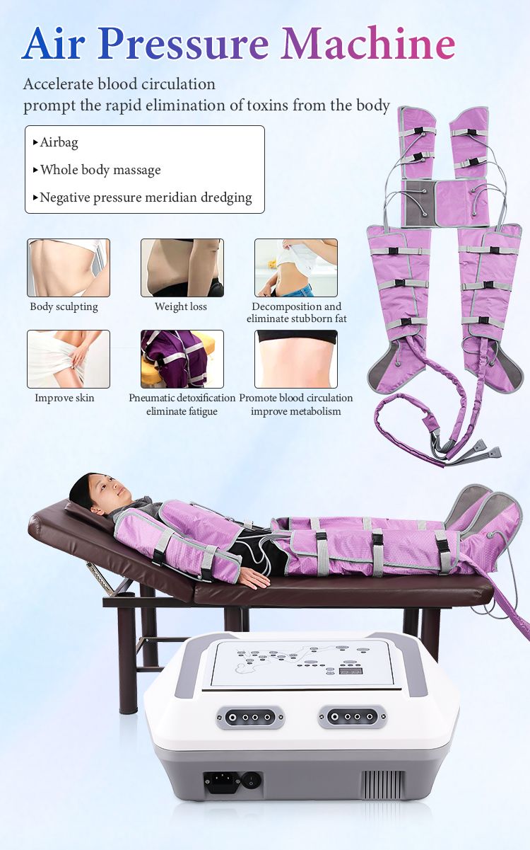 Professionelle Pressotherapie-Hine Purle Lymphatische Massagegerät Arme Schultern Bauch Beine Taille Luftkompression Fuß_voghion.com