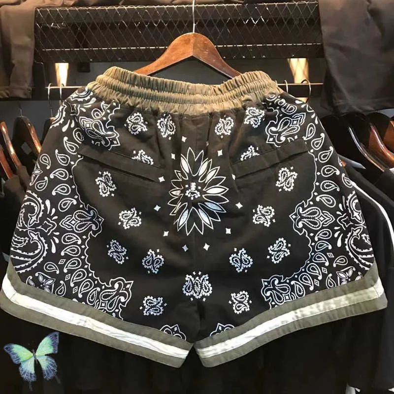 Kapital Shorts für Herren, Cashew, Volldruck, Sportbekleidung, Herren/Damen, kurze Hose mit innerem Netzstoff, T221129_voghion.com