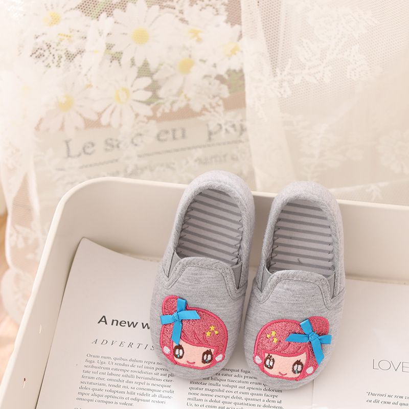 Spring & Fall K-style Anti-Slip Heel Indoor Girls' Slipper_voghion.com