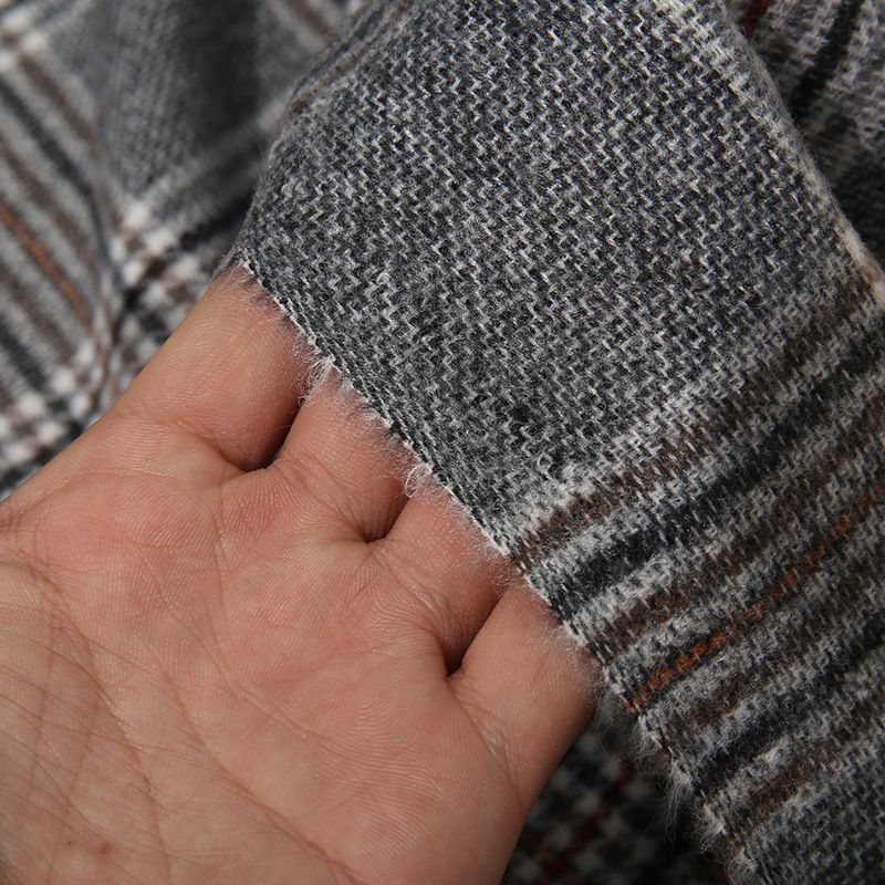 2024 Grande Scialle Sciarpa di Cashmere Plaid Donna Oversize Caldo E Spesso Autunno E Inverno_voghion.com