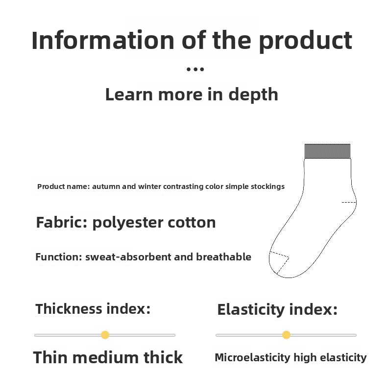 Autumn Winter Mid-Calf Versatile Breathable Sports Casual SP Letter Cotton Business Simple Men's Socks_voghion.com