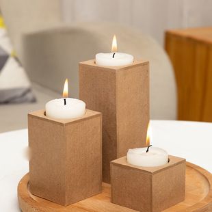 Valentine's Day Creative Love Wooden Candle Cup Dining Table Romantic Decorations Home Party Tea Candle Holder_voghion.com