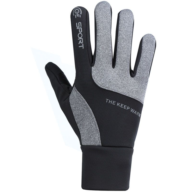 Cycling Gloves Men's Autumn And Winter Skiing Warm Gloves Waterproof Touch Screen Cycling Sports Outdoor Plus Velvet Non Slip Gloves_voghion.com