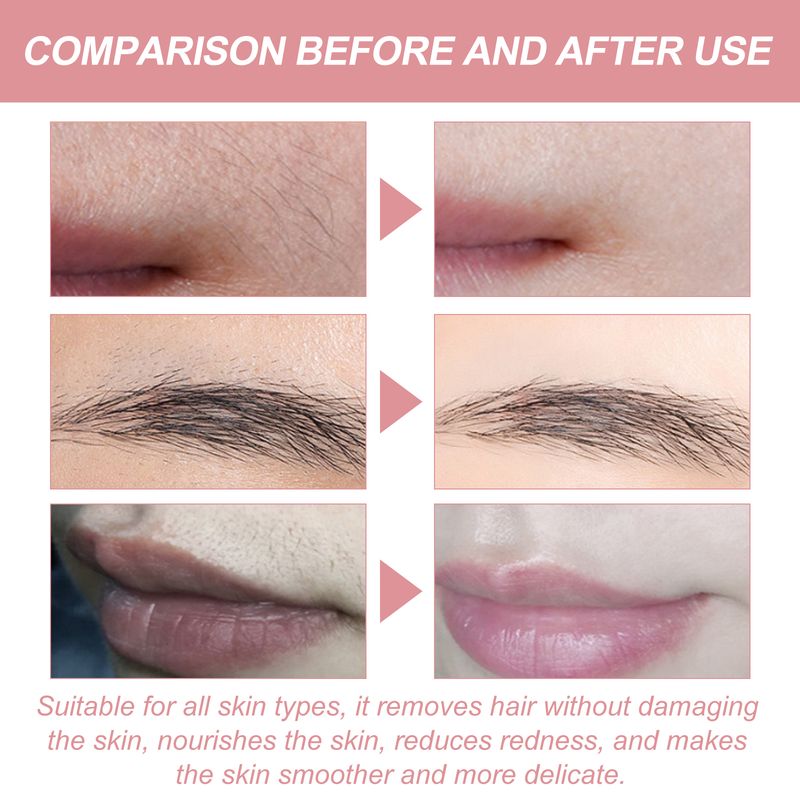 Ouhoe krema za odstranjevanje dlak Peach nežna nedražeča krema za čiščenje obraza in ustnic za ženske, krema za hitro odstranjevanje dlak_voghion.com