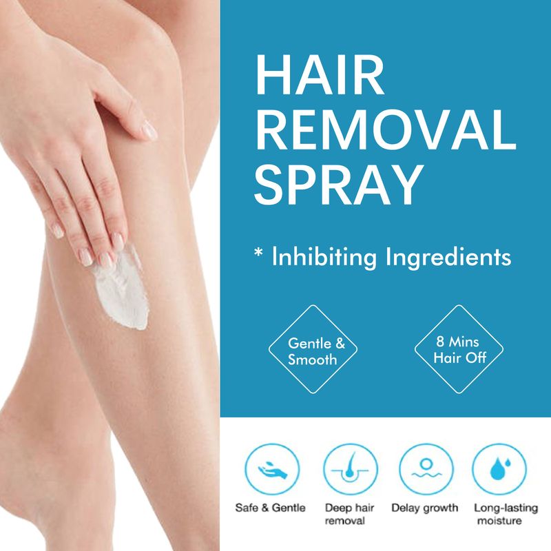 Spray OCEAURA pour poils des aisselles et des jambes, température des mains et nettoyage de la peau non irritant, épilation_voghion.com