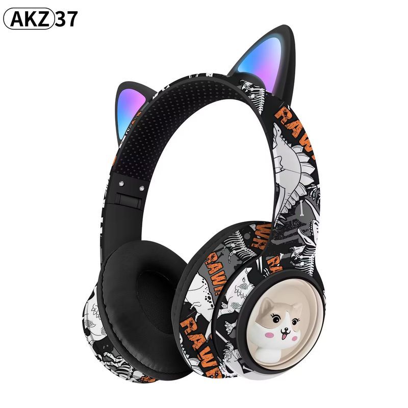 2024. aasta uus pea külge kinnitatav Bluetooth-peakomplekti mäng, traadita koomiksiga AKZ36 Graffiti Bluetooth 5.3_voghion.com
