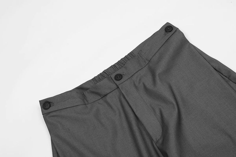 Herrenbekleidung Freizeithosen Herren Retro Anzughosen Frühling und Herbst Neue Stil Drapierte Anzughosen mit weitem Bein Lose Gerade All Match Lange Hosen_voghion.com