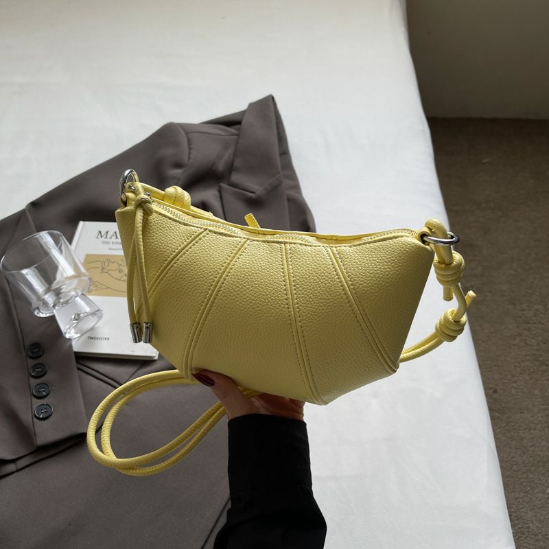 Sac à bandoulière tendance pour femme, nouveau modèle printemps/été 2025, design unique en corne, pratique, pour les voyages_voghion.com