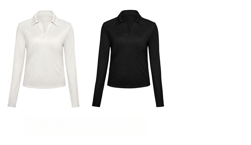 Nuova maglietta da yoga in seta di gelso per donna, maglietta sportiva casual a maniche lunghe sottile e aderente in modal Lenzing_voghion.com