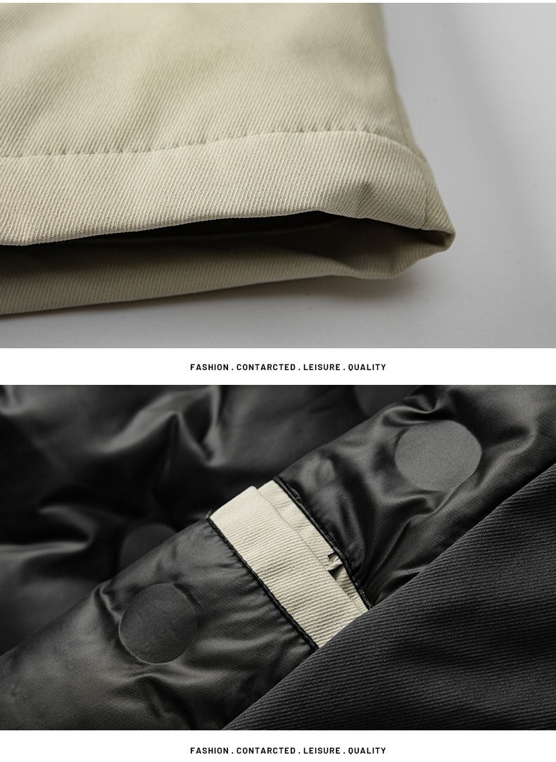 Piumino invernale casual da uomo con cappuccio - Piumino d'anatra bianco con potere riempitivo 600, antivento e traspirante, vestibilità comoda per freddo estremo (-30°C)_voghion.com