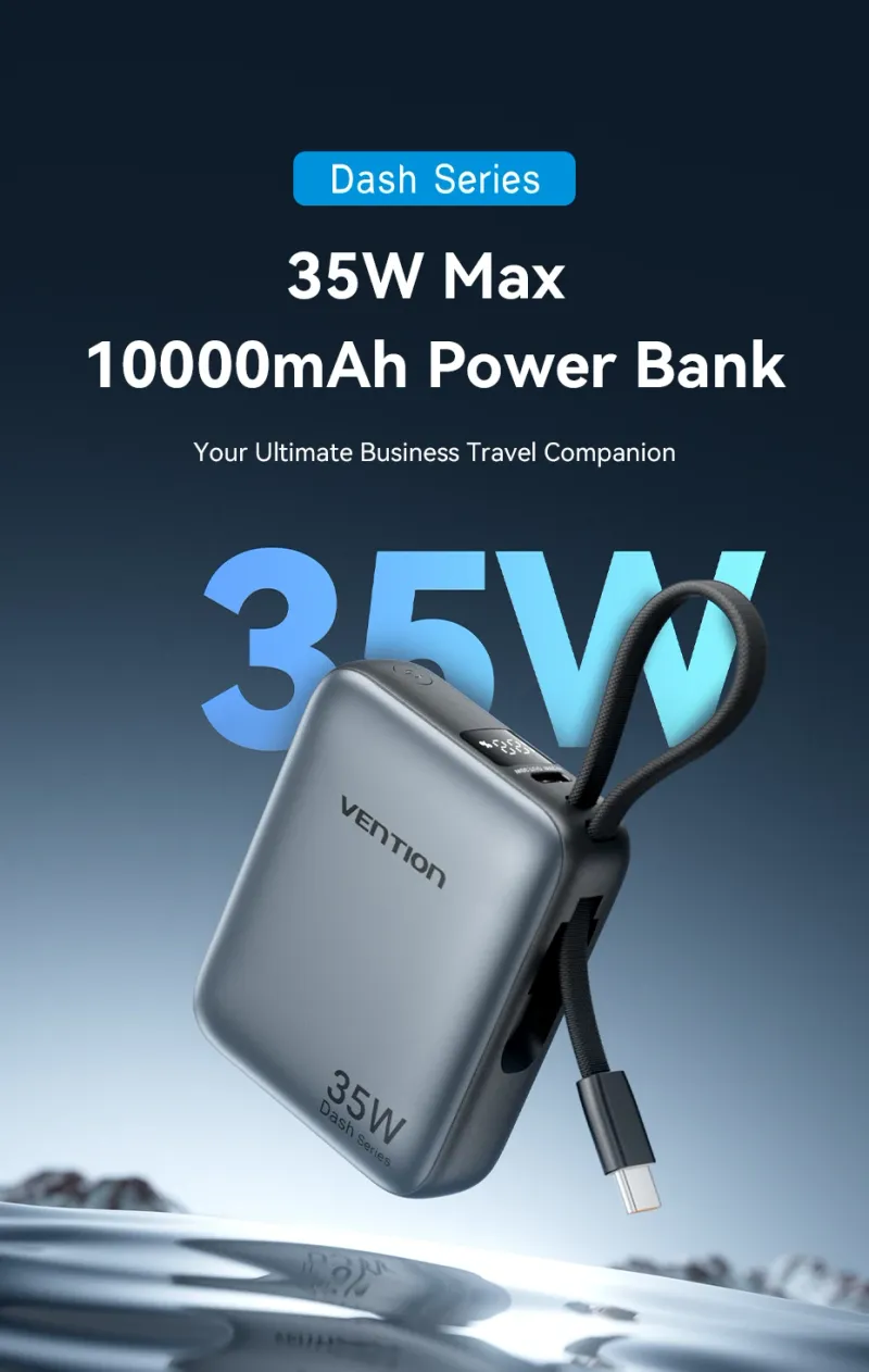 Vention 10000mAH Power Bank Schnelle Lade PD 35W Tragbare Mini Powerbank Für IPhone 17 16 15 Xiaomi Externe Batterie_voghion.com