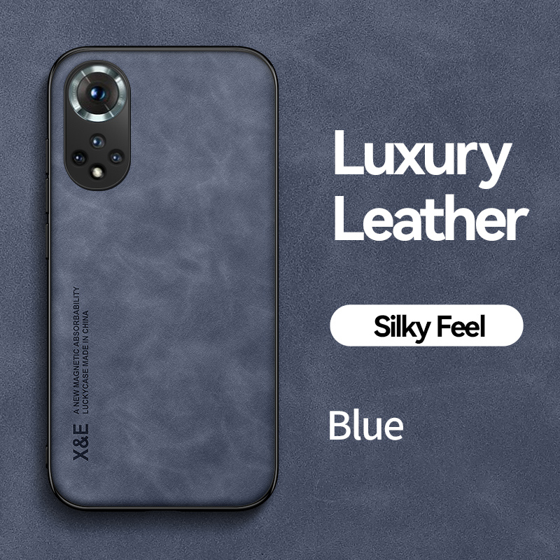 Custodia in pelle retrò di lusso per Huawei Honor 50 60 Pro 30 20 20i 10i 9X V40 X30 Mate 20 40 Magic 4 con cornice in silicone morbido_voghion.com