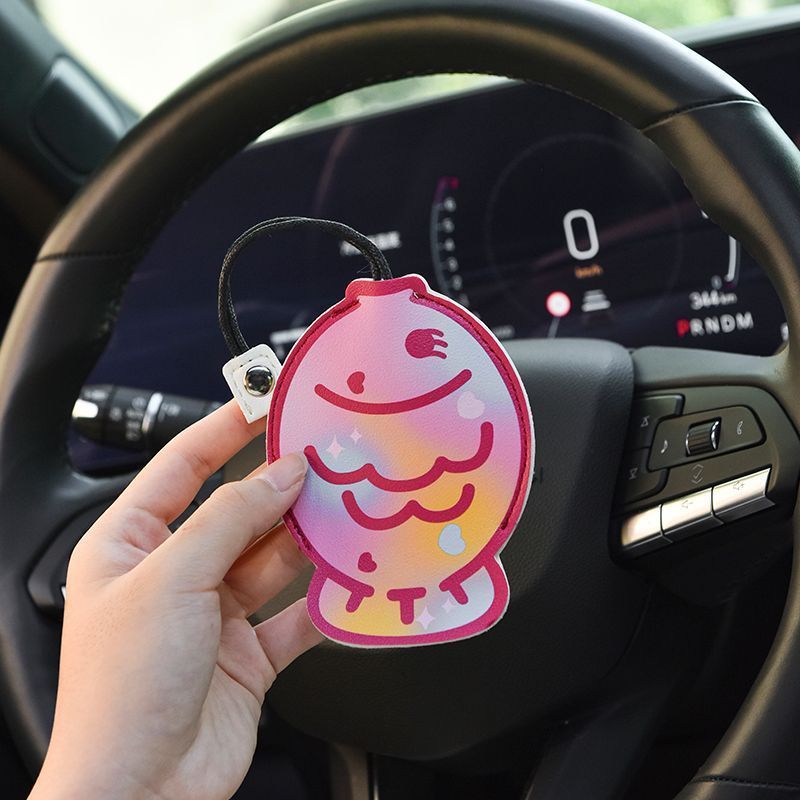 Portachiavi estraibile creativo Taiyaki per auto di grande capacità con cartoni animati_voghion.com