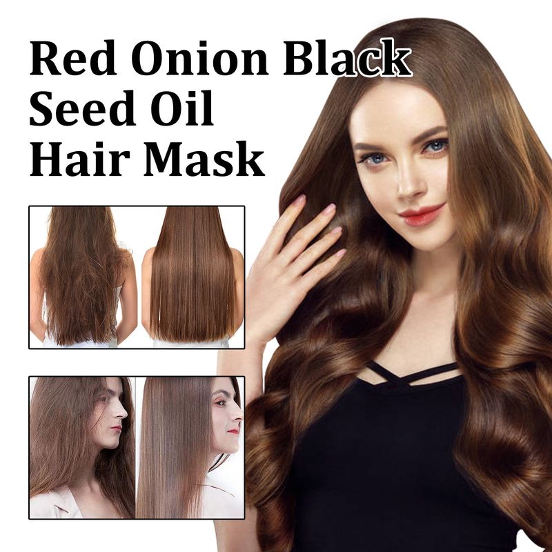 EELHOE Olio di semi neri di cipolla rossa per riparare furia, capelli forti, soffici e belli, capelli radiosi, lisci e luminosi_voghion.com