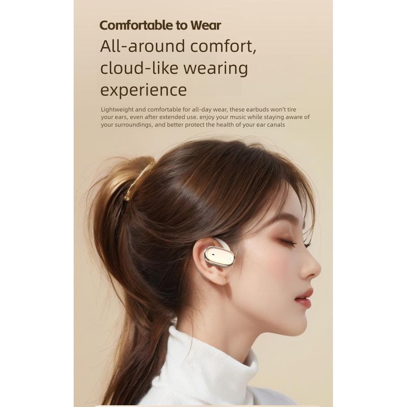 OWS Bluetooth Earphones 2025 New Model Non-In-Ear Wireless Ear Hook Sports Running Long-Wear Comfortable Suitable_voghion.com