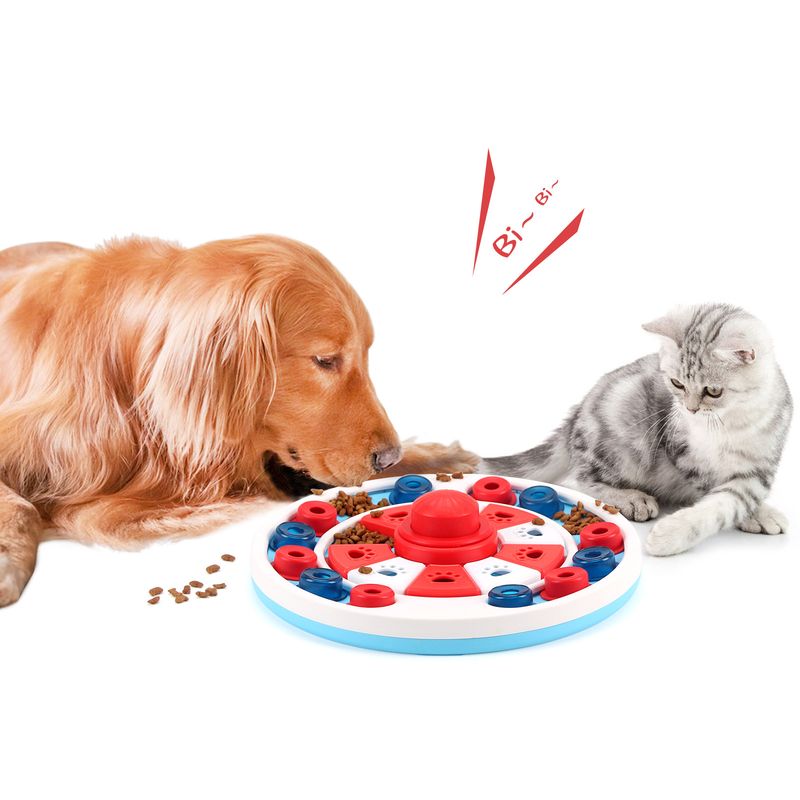 Feeder Anti-Choke Slow Eating Mat Cat Dog Food Dish Pet Intelligence Training Interactive Feeding Bowl_voghion.com