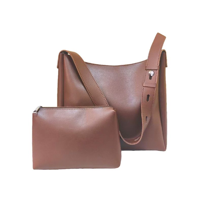 Single Shoulder Crossbody Casual Women's Mother Tote Large Capacity Simple Bucket Bag_voghion.com