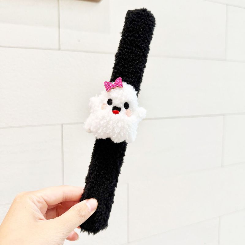 Braccialetto di peluche per Halloween - Anello elastico per feste, accessorio per bambini, simpatico giocattolo per bambole_voghion.com