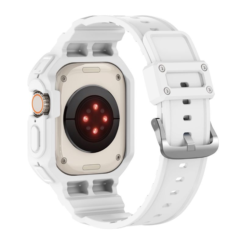 Geschikt voor AppleWatch9Ultra2 horlogeband 49 mm behuizing Schokbestendig Duurzaam Sport TPU Band uit één stuk_voghion.com