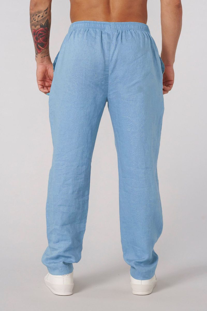 Pantaloni da jogging casual in cotone da uomo - Pantaloni traspiranti per casa e attività all'aperto (tinta unita, elastico in vita, diverse taglie, nero classico)_voghion.com