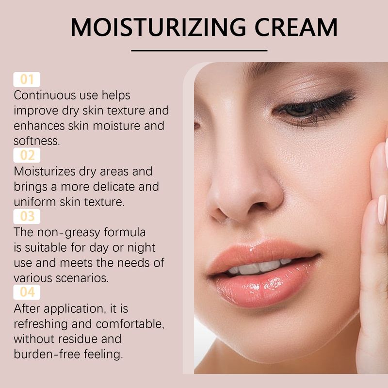 HANCHOBIT Moisturizing Face Cream Hydrating Moisturizing Daily Facial Care Skin Elastic Delicate Care Cream_voghion.com